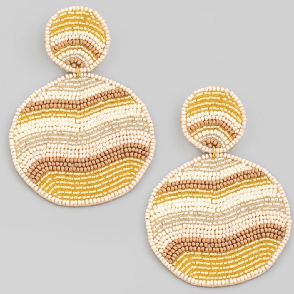 Beautiful Beaded Boho Statement Earrings
